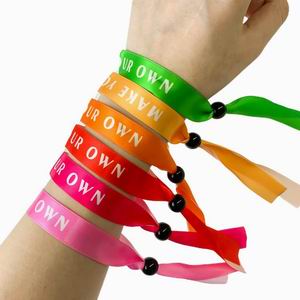 Elegant Custom Ribbon Wristbands – Perfect for Proms, Wedding Favors & Events